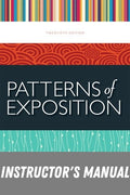 Instructor Manual for Patterns of Exposition 20th Edition by Robert A. Schwegler