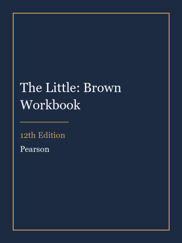 Test Bank for The Little: Brown Workbook 12th Edition