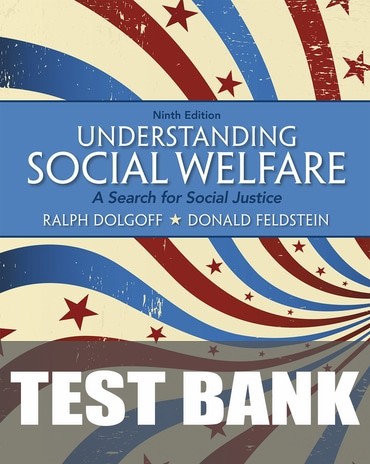 Test Bank for Understanding Social Welfare: A Search for Social Justice 9th Edition by Ralph Dolgoff