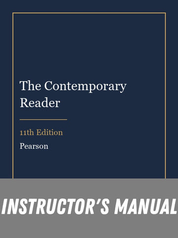 Instructor Manual for The Contemporary Reader 11th Edition