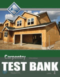 Test Bank for Carpentry Trainee Guide, Level 1 5th Edition
