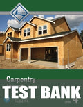 Test Bank for Carpentry Trainee Guide, Level 4 5th Edition