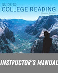 Instructor Manual for Guide To College Reading 11th Edition by Kathleen T. McWhorter