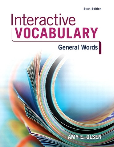 Instructor Manual for Interactive Vocabulary 6th Edition by Amy E. Olsen