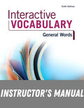 Instructor Manual for Interactive Vocabulary 6th Edition by Amy E. Olsen