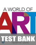 Test Bank for A World of Art 9th Edition by Henry M. Sayre