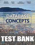 Test Bank for Database Concepts 10th Edition by David M. Kroenke