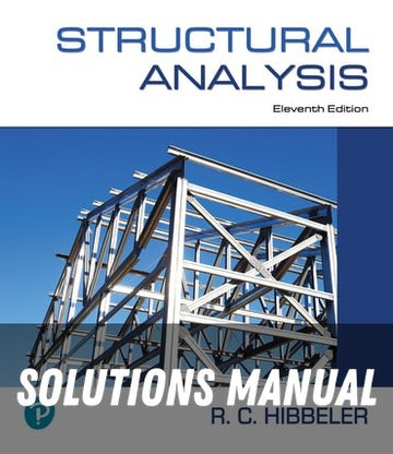Solutions Manual for Structural Analysis 11th Edition by Russell C. Hibbeler