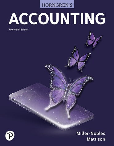 Solutions Manual for Horngren's Accounting 14th Edition by Tracie L. Miller