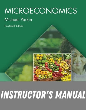 Instructor Manual for Microeconomics 14th Edition by Michael Parkin