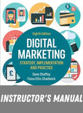 Instructor Manual for Digital Marketing 8th Edition by Dave Chaffey