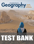 Test Bank for Introduction to Geography: People, Places & Environment 6th Edition by Carl H. Dahlman