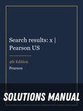 Solutions Manual for Search results: x | Pearson US 4th Edition