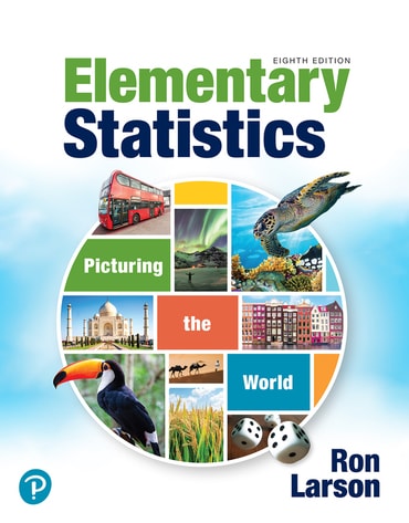 Solutions Manual for Elementary Statistics: Picturing the World 8th Edition by Ron Larson