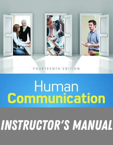 Instructor Manual for Human Communication: The Basic Course 14th Edition by Joseph A. DeVito