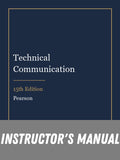 Instructor Manual for Technical Communication 15th Edition