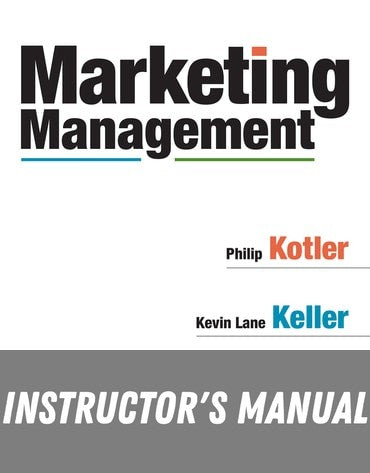 Instructor Manual for Marketing Management 16th Edition by Philip Kotler