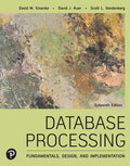 Test Bank for Database Processing: Fundamentals, Design, and Implementation 16th Edition by David M. Kroenke