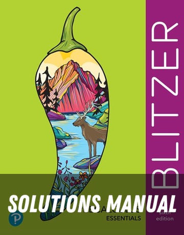 Solutions Manual for Precalculus Essentials 6th Edition by Robert F. Blitzer