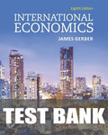 Test Bank for International Economics 8th Edition by James Gerber
