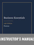 Instructor Manual for Business Essentials 13th Edition