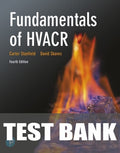 Test Bank for Fundamentals of HVACR 4th Edition by Carter Stanfield