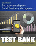 Test Bank for Essentials of Entrepreneurship and Small Business Management 9th Edition by Norman M Scarborough