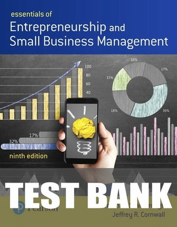 Test Bank for Essentials of Entrepreneurship and Small Business Management 9th Edition by Norman M Scarborough