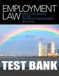 Test Bank for Employment Law 6th Edition by John J. Moran