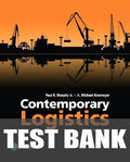 Test Bank for Contemporary Logistics 12th Edition by Paul R. Murphy