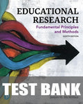 Test Bank for Educational Research: Fundamental Principles and Methods 8th Edition by James H. McMillan