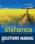 Solutions Manual for Essential Statistics 3rd Edition by Robert N. Gould