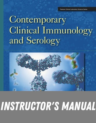 Instructor Manual for Contemporary Clinical Immunology and Serology 1st Edition by Kate Rittenhouse-Olson