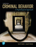 Test Bank for Criminal Behavior: A Psychological Approach 12th Edition by Curt R. Bartol