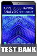 Test Bank for Applied Behavior Analysis for Teachers 10th Edition by Paul A. Alberto