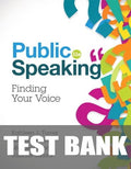 Test Bank for Public Speaking: Finding Your Voice 11th Edition by Kathleen J. Turner