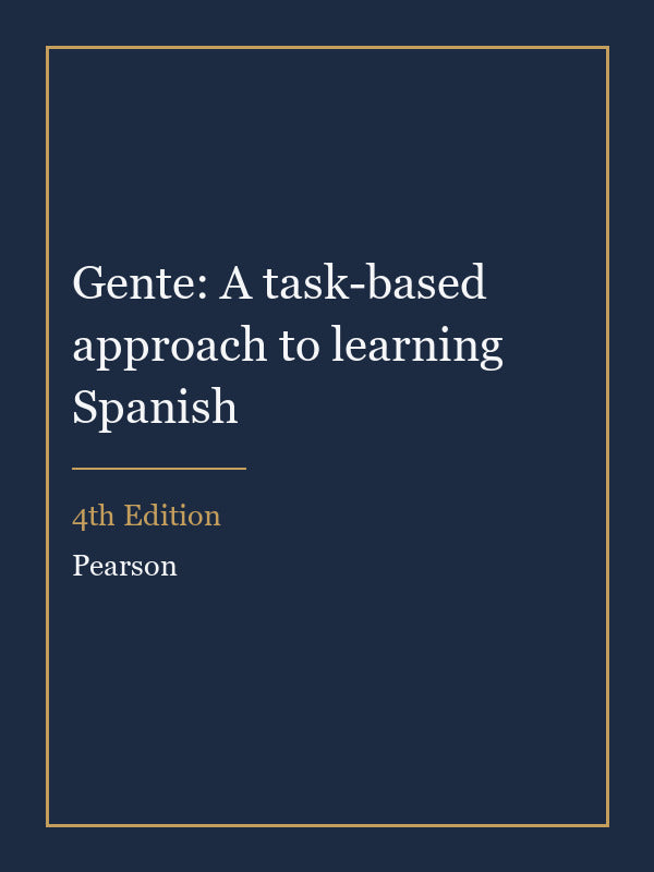 Instructor Manual for Gente: A task-based approach to learning Spanish 4th Edition