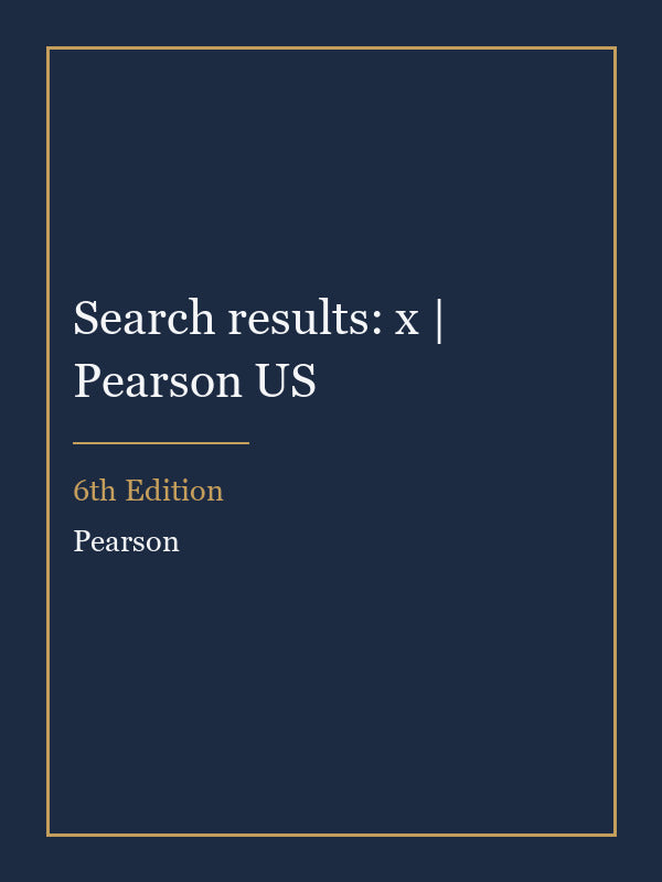 Instructor Manual for Search results: x | Pearson US 6th Edition