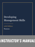 Instructor Manual for Developing Management Skills 10th Edition