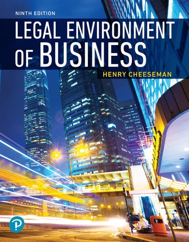 Instructor Manual for Legal Environment of Business 9th Edition by Henry R. Cheeseman