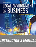Instructor Manual for Legal Environment of Business 9th Edition by Henry R. Cheeseman