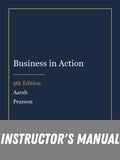 Instructor Manual for Business in Action 9th Edition by Aacsb