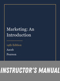 Instructor Manual for Marketing: An Introduction 14th Edition by Aacsb