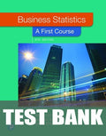 Test Bank for Business Statistics: A First Course 8th Edition by David M. Levine