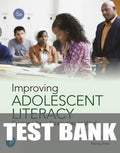 Test Bank for Improving Adolescent Literacy: Content Area Strategies at Work 5th Edition by Douglas Fisher