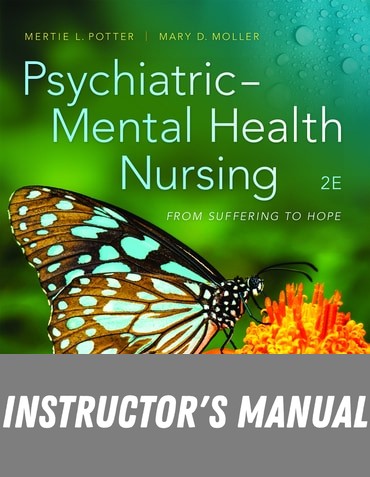 Instructor Manual for Psychiatric Mental Health Nursing: From Suffering to Hope 2nd Edition by Mertie L Potter