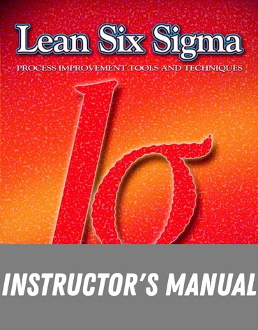 Instructor Manual for Lean Six Sigma 1st Edition by Donna C. S. Summers