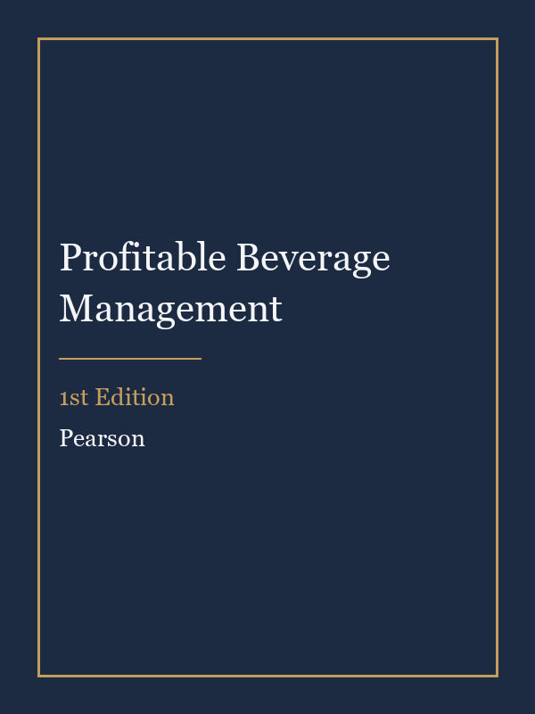 Instructor Manual for Profitable Beverage Management 1st Edition