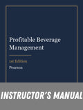 Instructor Manual for Profitable Beverage Management 1st Edition