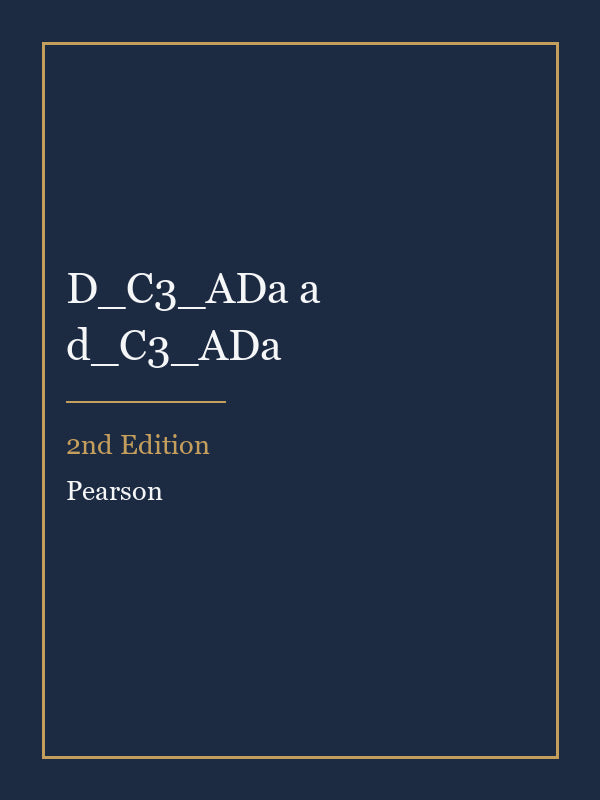 Test Bank for D_C3_ADa a d_C3_ADa 2nd Edition